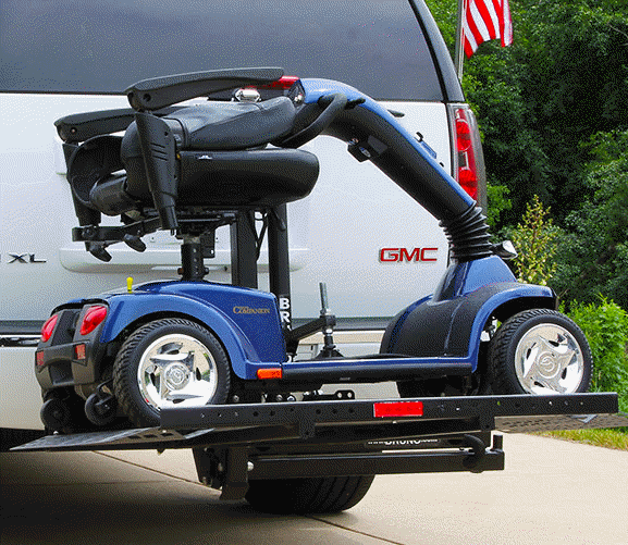 bruno outside exterior car suv van harmar trilift mobility class 3 trailer hitch lift