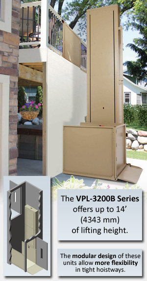 VPL-3200B Series wheelchair elevator lifts 