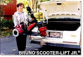 Quality bruno scooter lift outside trailer hitch class 3